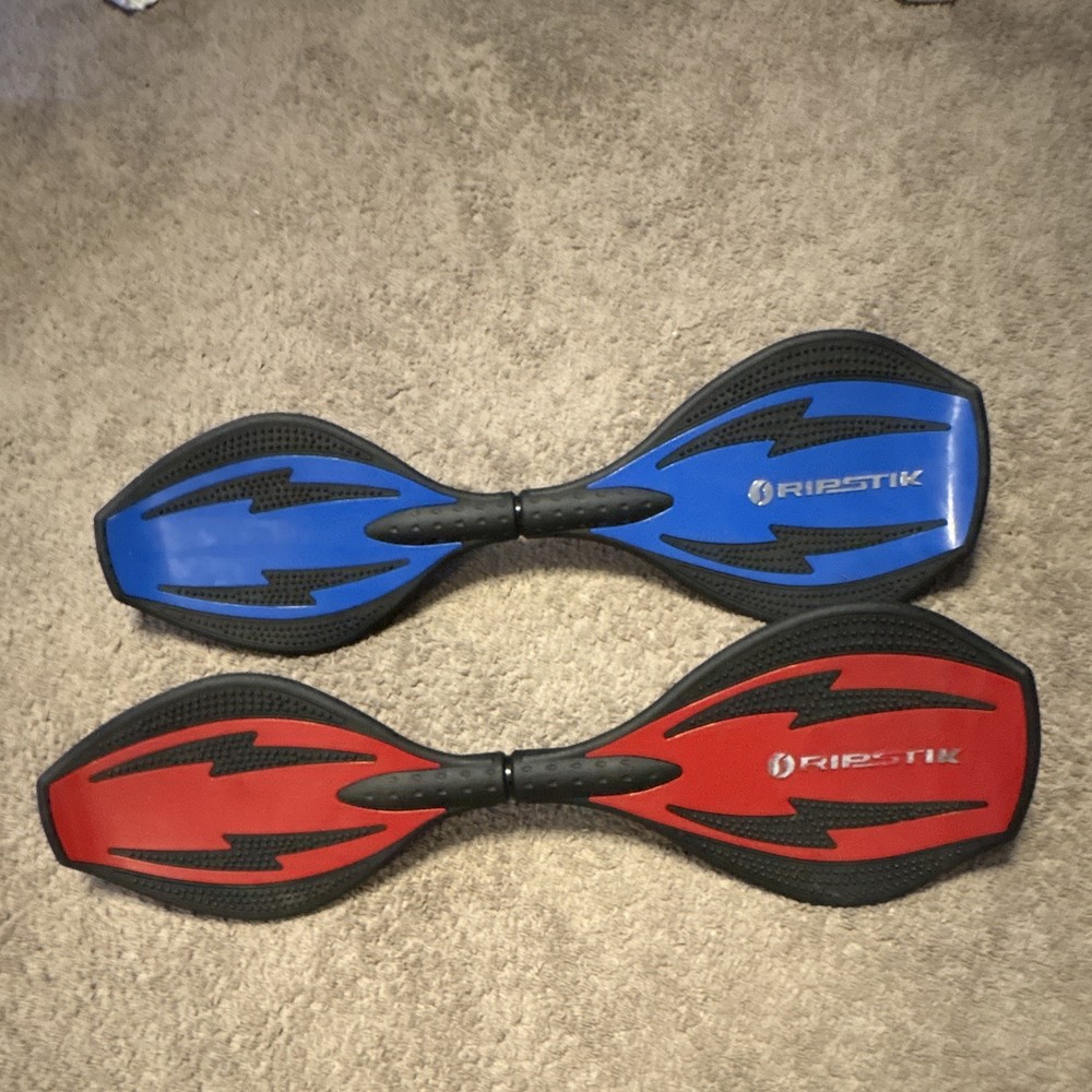Razor RipStik Caster Board Waveboard Lot of 2 – Blue & Red Caster Boards