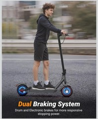 Foldable e-scooter for adults under 275 pounds, less than 1 month old.