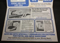 Accessories for Crosman Airgun, Decal, Service,& Copperhead 4 Fold-out Brochures