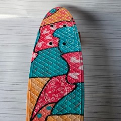 Unbranded Penny Cruiser Skateboard Unisex OS Multi Color Pop Art Graphic Lights
