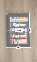 Supreme x The Killer + Other Skateboard Box Logo Stickers Set Of 5 Framed Design