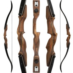 60″ Recurve Bow 50/60lbs ILF Takedown Bow RH Archery Hunting Shooting Practice
