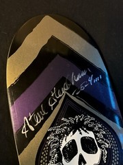 RARE SIGNED Steve Steadham Purple Gold Skateboard Deck Powell Peralta 2009 AUTO