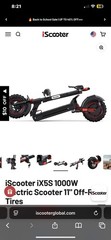 iScooter 1000W Electric Scooter 65KM Range 11″ Off-Road Folding E-Scooter 28Mph