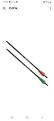 SAS 15″ Manticore Carbon Bolts for Hunting Recurve Crossbow- 6/Pack No Tips