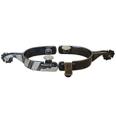Classic Equine Cowboy Spurs Pair of 2 Right Side Straight Cloverleaf Spurs