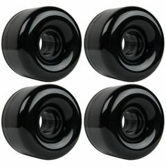 LONGBOARD CRUISER WHEELS 65mm x 44mm 83A Black CERAMIC BEARINGS