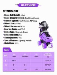 METROLLER Roller Skates for Girls and Boys Teens Adjustable 4 Sizes for Kids…
