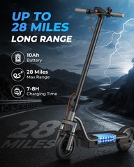 Electric Scooter Adult 620W Motor 28 Miles Long Range E Scooters Dual Suspension