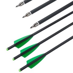 Hunting 20 in Carbon Crossbow Bolts Crossbow Arrows with/or 100 Grain Broadheads