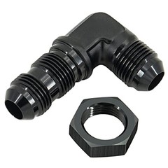 8AN Male to Male 90 Degree Bulkhead Flare Fitting Union Adapter 8AN 90 Degree