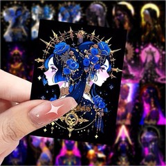 30Pcs Random Aesthetic Vintage Gothic Dark Romance Astrology Stickers Decals