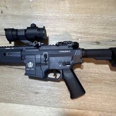 KRYTAC Trident MK II AEG Airsoft Rifle w/ Case, Manual & 4 Magazines and BBS