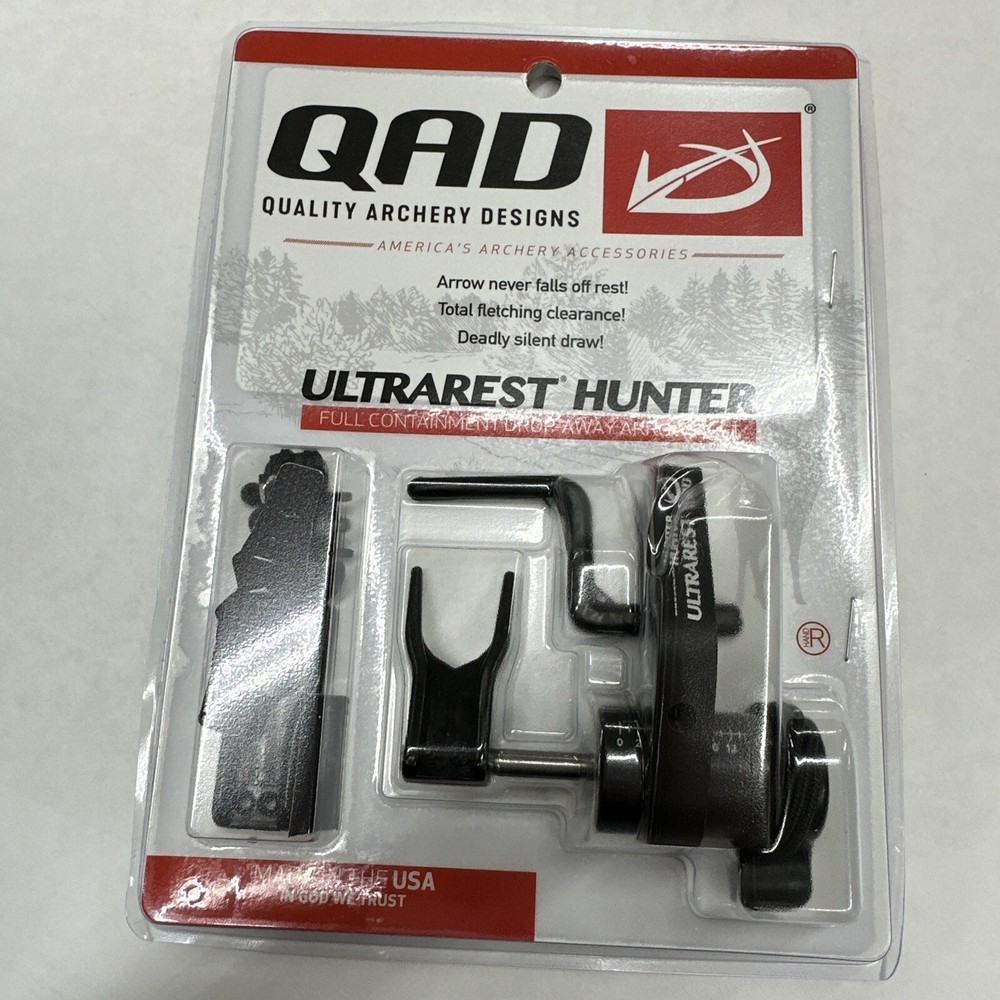 Quality Archery Designs Ultrarest Hunter Right Hand Arrow Rest – Black