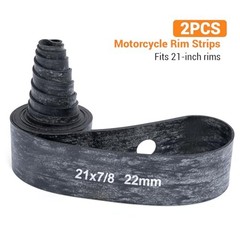 2PCS Motorcycle Rim Strips Bands 21″ x 7/8″, Durable Rubber Rim Tape with