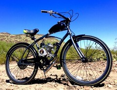 NEW 2-STROKE 100cc Upgrade COMPLETE MOTORIZED BIKE KIT AND CRUISER BICYCLE