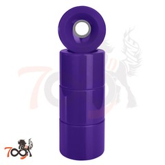 Cal 7 60mm 83A Cruiser Skateboard Wheels Solid Purple (4pcs)