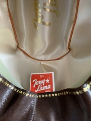 Tony Lama Wool 5X Fur Cowboy Hat Beige Size 6 3/4 Unworn
