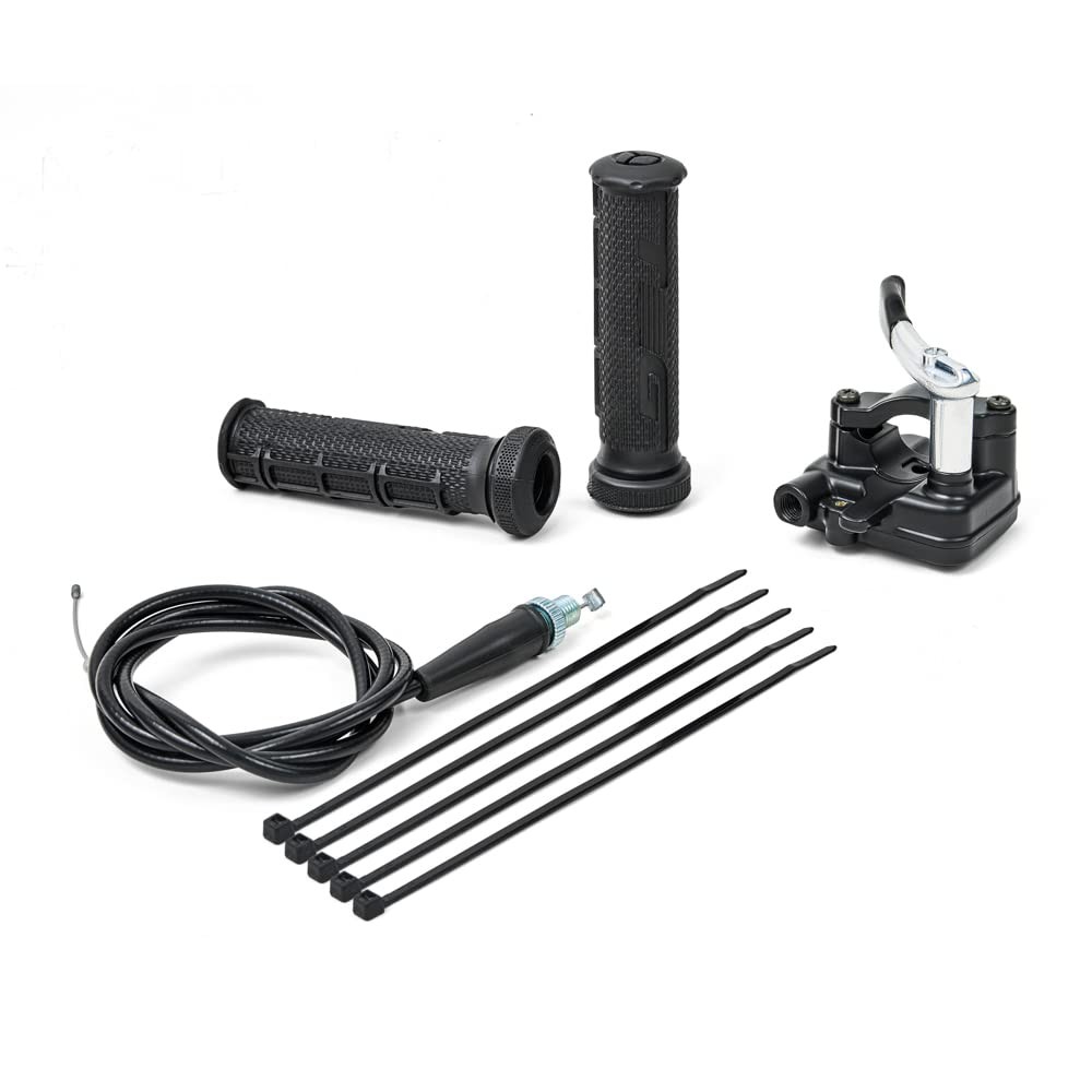 Thumb Throttle Assembly Cable 7/8 22mm For ATV Quad Go Kart Dirt Pit Bike Black