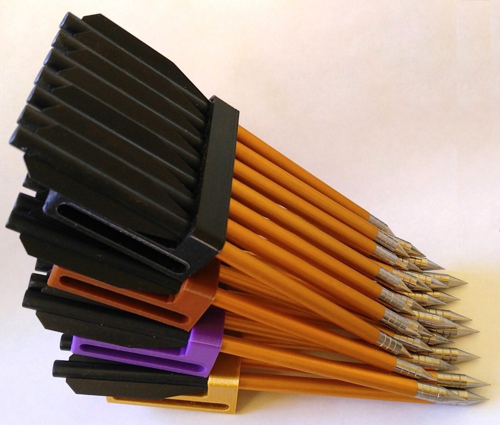 Black quiver for belt holds seven crossbow pistol bolts, Zombie, Viper, twd .