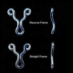 Mirror Stainless Steel Slingshot Handmade Flat/Recurve Fits Round & Flat Bands