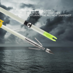 6 Pack 32 Inch Bowfishing Arrows with Broadheads and Safty Slides Bow Fishing Ar