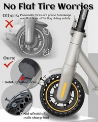 60/70-6.5 Solid Tire, 10×2.5 Tubeless Tyre Replacement for Segway Ninebot Max…
