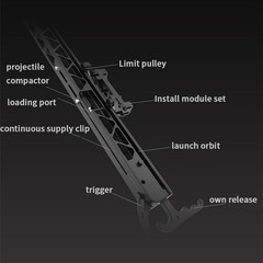 Steel Ball Launcher Rapid Bow Shooter Archery Compound Recurve Hunting Shooting