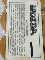 Vintage Roller Skate Wheels Factory Card Labeda Elegant Freestyle Wheels 56mm