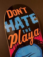 RARE Nick Dompierre Hannibal Dont Hate The Playa Real Skateboard Deck Horror NEW