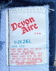 Devon Aire Blue Demin Riding Breeches Knee Patches Size 26L New w/o Tags