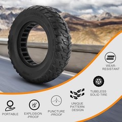 10×3.0 Tubeless Solid Tire, 80/65-6 Electric Scooter Tire, 255×80 Off-Road