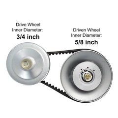 VEVOR Go Kart Torque Converter 3/4″ Clutch Kit 30 Series Asymmetrical Drive Belt