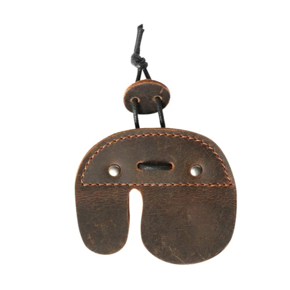 Durable Easy to Install Double-Layer Leather Finger Guard Archery Leather Sheath
