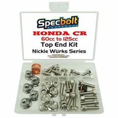 Honda CR80 Top End Engine Nuts Bolts Kit CR 80 80R 80RB 80RR CR80R CR80RB Nickel