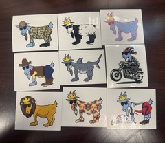 Goat USA Lot Of 50 Stickers Starter Package New Collectors Variety Rare Traders