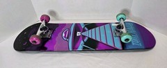 ​Tony Hawk Signature Series UFO Metallic Skateboard 31 In Complete Beginner VG