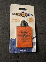 New Sealed SplatRball 20,000 Rounds 7.5mm Orange Ammo Certified Splat-R-Ball