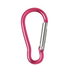 10 PCS Aluminum Carabiner D Shape Spring Clip Snap Key Hook Keychain Buckle
