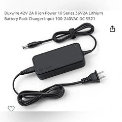 Duxwire 42V 2A Li-ion Power 10 Series 36V 2A Lithium Battery Charger TY-4220