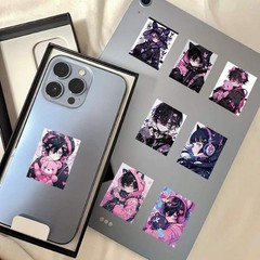 30Pcs Random Gothic Japanese Demoness Samurai Anime Girls Waterproof Stickers