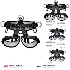 Climbing belts, Thicken Professional Safety Belt with Magnesium Alloy Connect…