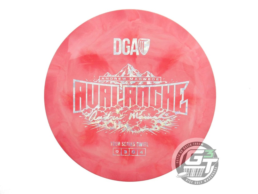 NEW DGA [MARWEDE] Special Blend Avalanche 170-172g Red-Pink Driver Golf Disc