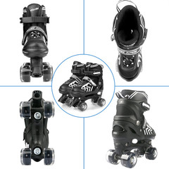 Kids Adjustable Roller Skates for Boys Girls Beginners Outdoor Indoor Sports