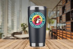 2 Buc-ees Beaver – Buc Around And Find Out. Waterproof 3 Inch Sticker. FAFO