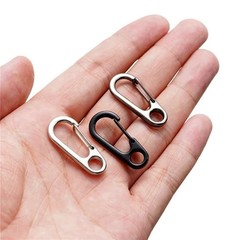 10 Pcs Mini Heavy Carabiner Snap Hook Clip Aluminum Outdoor Camping Key Chain US