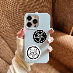 200 Pcs Black and White Gothic Stickers Waterproof Decals for Water Bottles