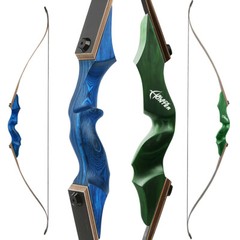 60″ Takedown Recurve Bow 20-60lbs Archery Wooden Riser Limbs Bow Hunting Target