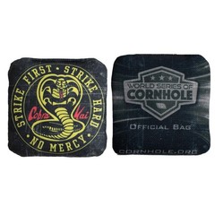 Cobra Cornhole Bags Official WSOC Tournament Set Of 4 Black Durable