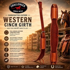 Horse Western Basketweave Tooled Leather Rear Flank Saddle Cinch Billets 9780